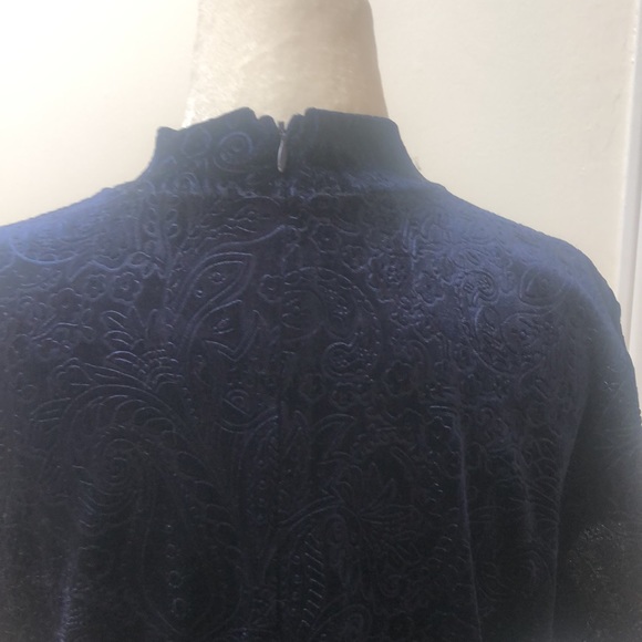 Like new Royal Blue Velvet Dress - Picture 3 of 5